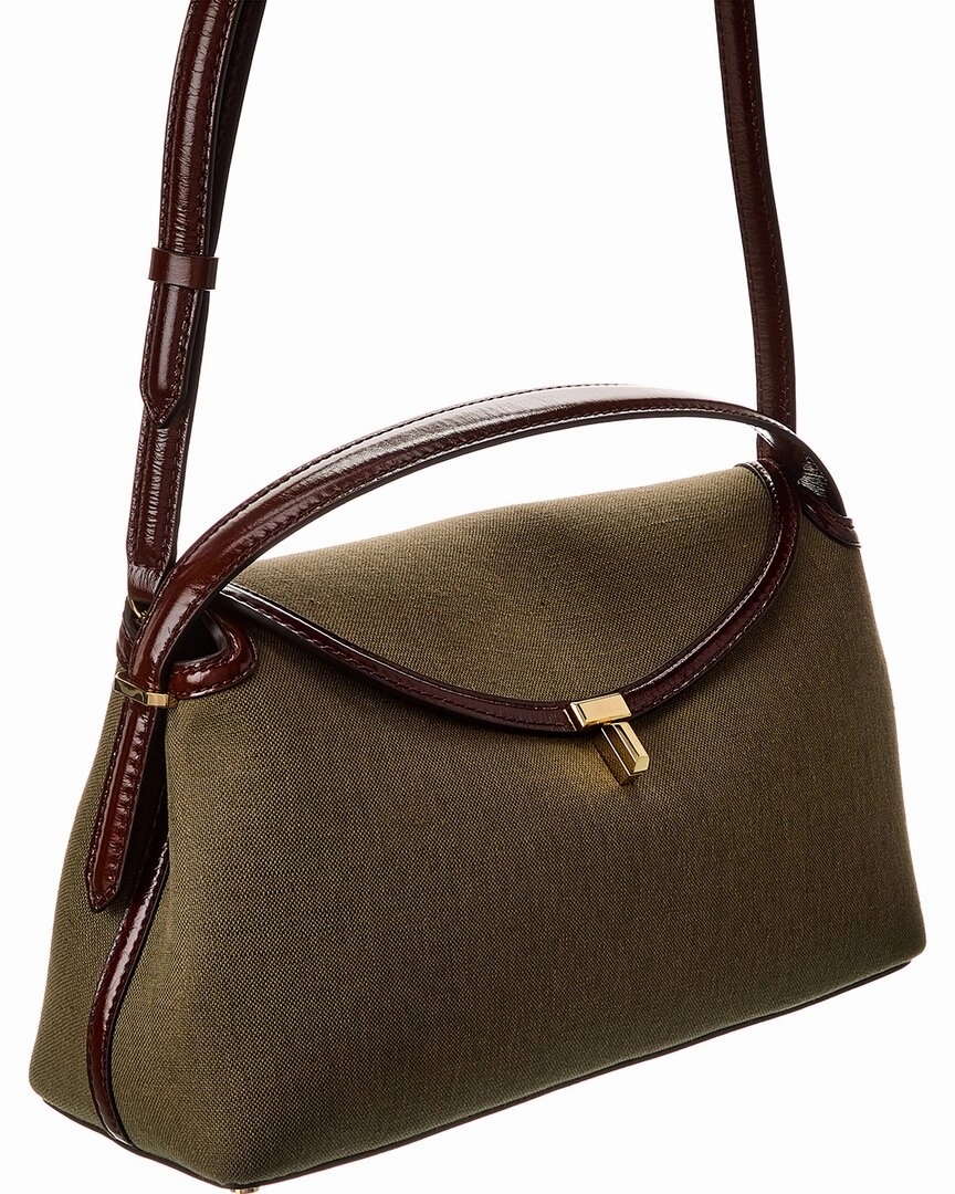 TOTEME T-Lock Top Handle Leather Satchel