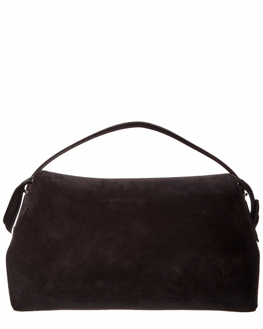 TOTEME T-Lock Top Handle Suede Satchel