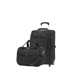 Travelpro Maxlite 5 Softside 2pc Set Expandable Carry On Upright 2 Wheel Luggage/Soft Underseat Tote, Lightweight Suitcase, Men and Women