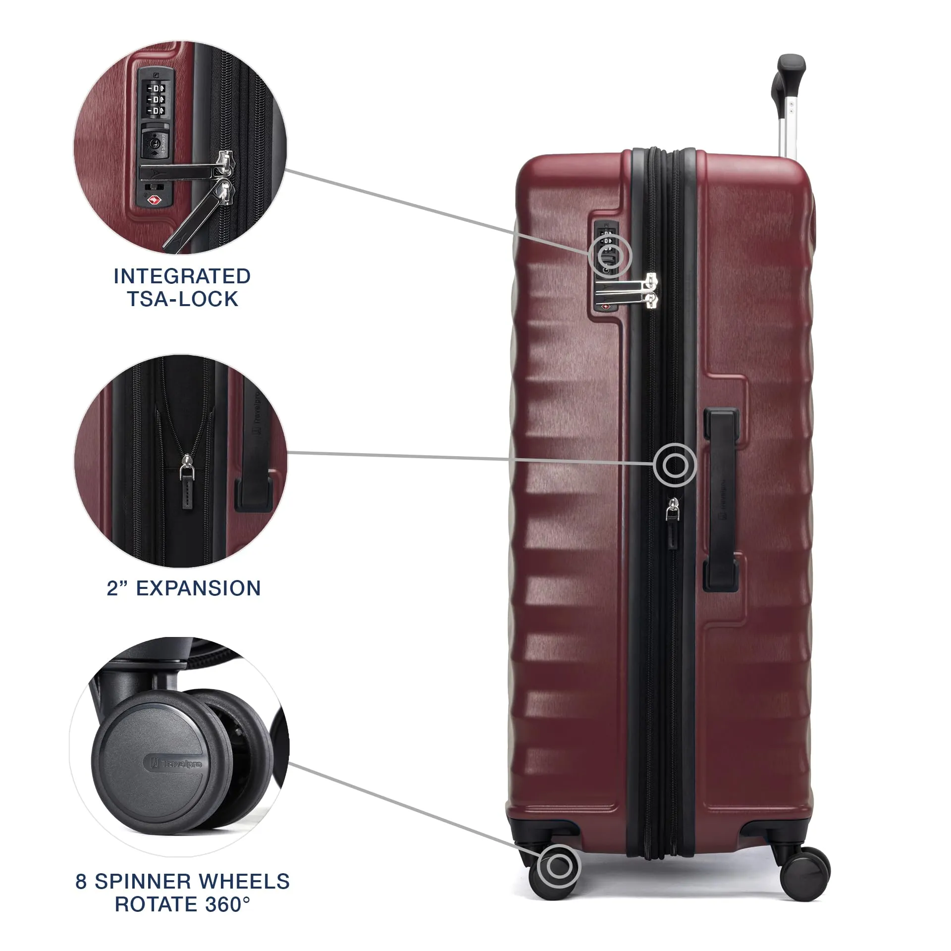 Travelpro Maxlite Air V2 Checked Large 28-Inch Hardside Expandable Luggage
