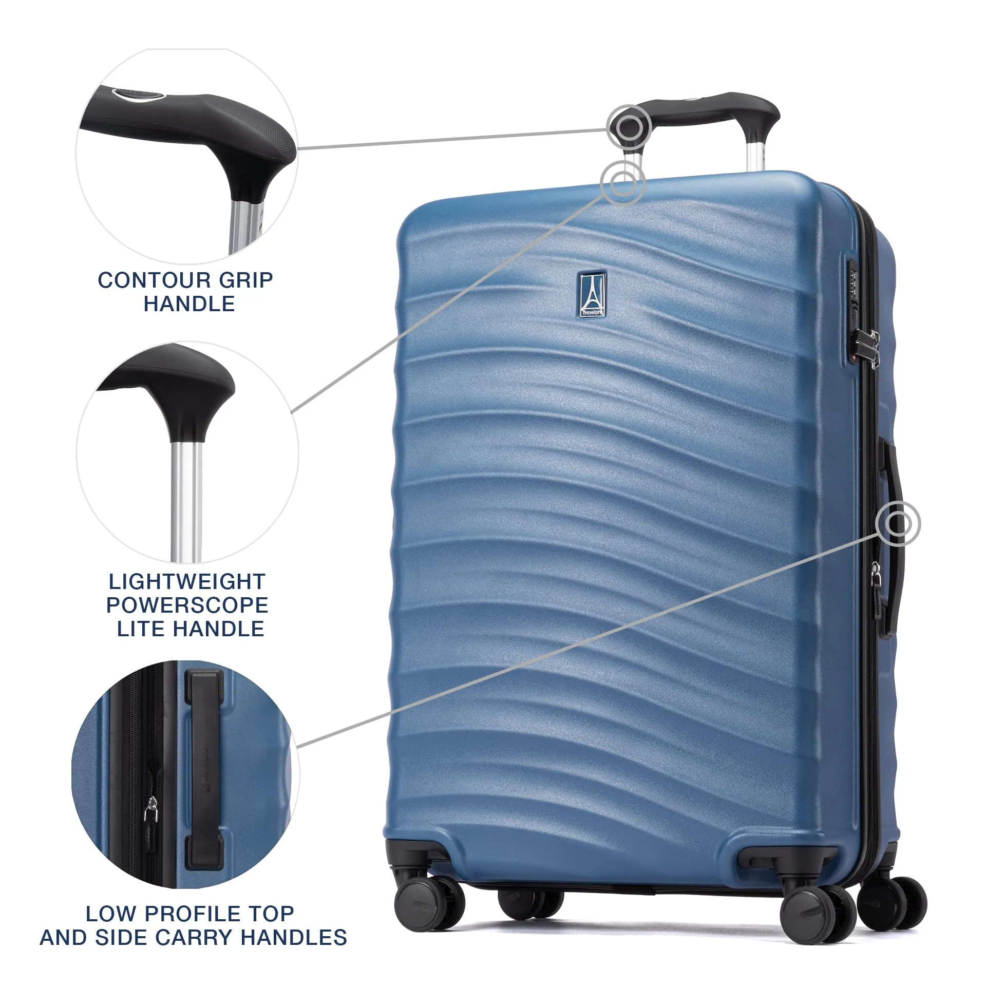 Travelpro Maxlite Air V2 Checked Medium 25-Inch Hardside Expandable Luggage