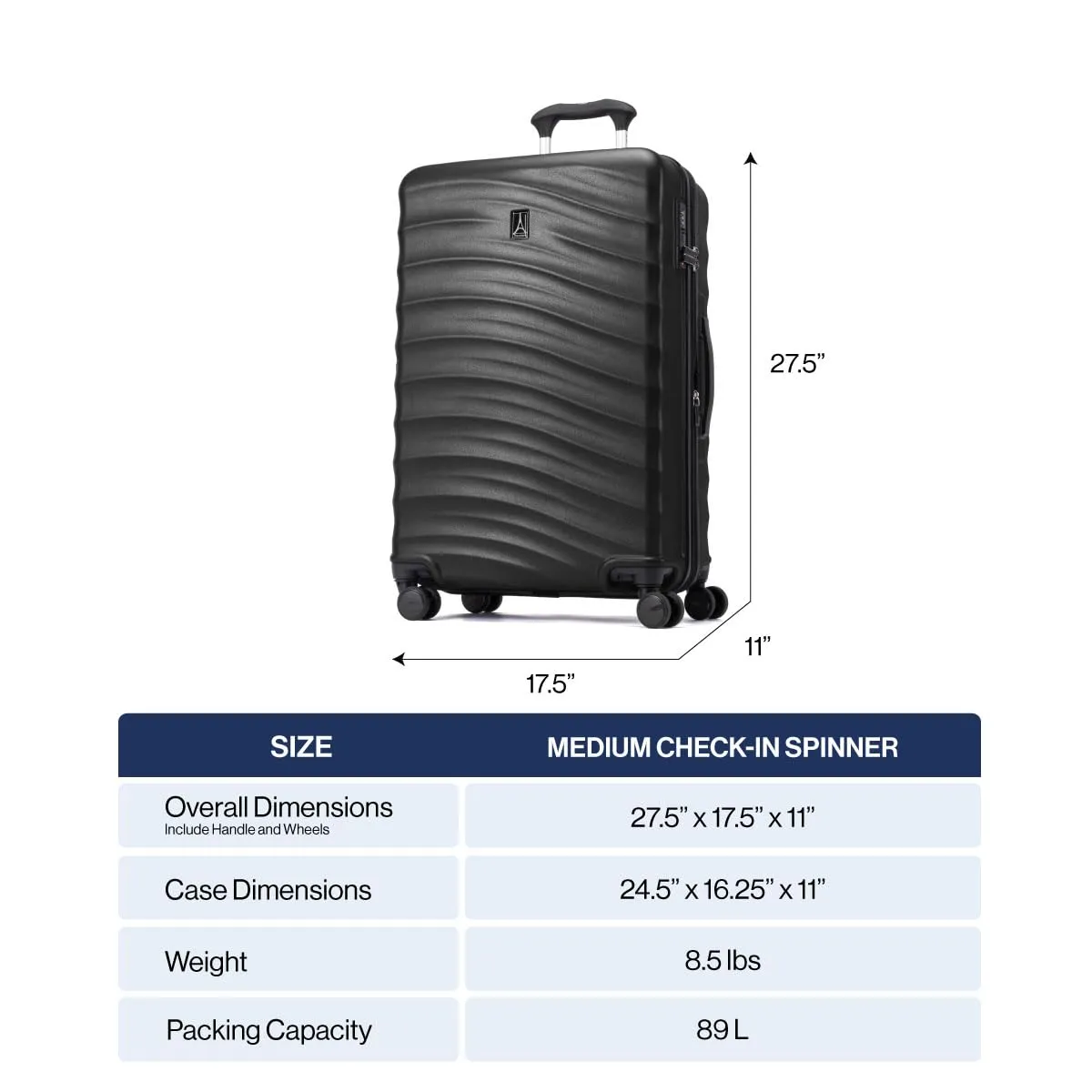 Travelpro Maxlite Air V2 Checked Medium 25-Inch Hardside Expandable Luggage