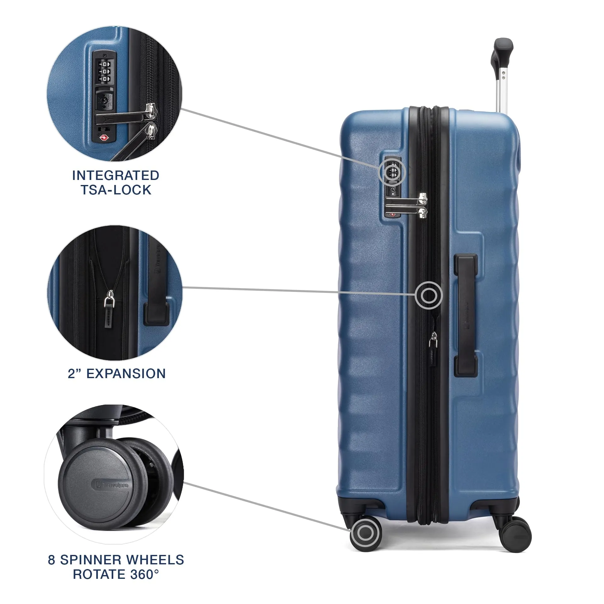 Travelpro Maxlite Air V2 Checked Medium 25-Inch Hardside Expandable Luggage