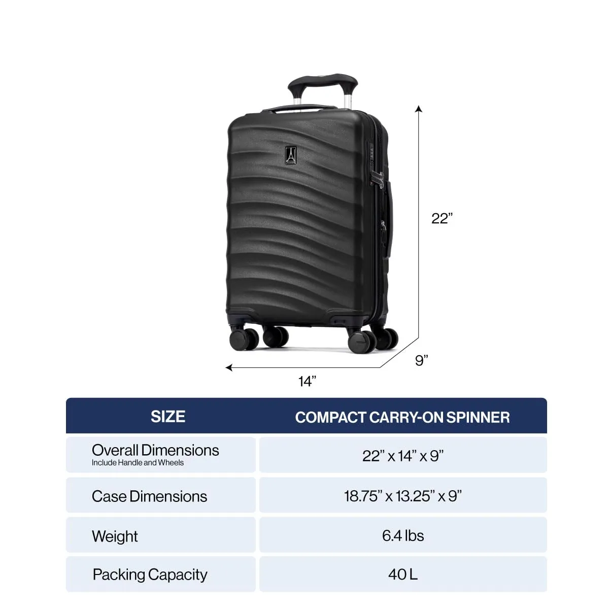 Travelpro Maxlite Air V2 Compact Carry On 20" Hardside Expandable Luggage