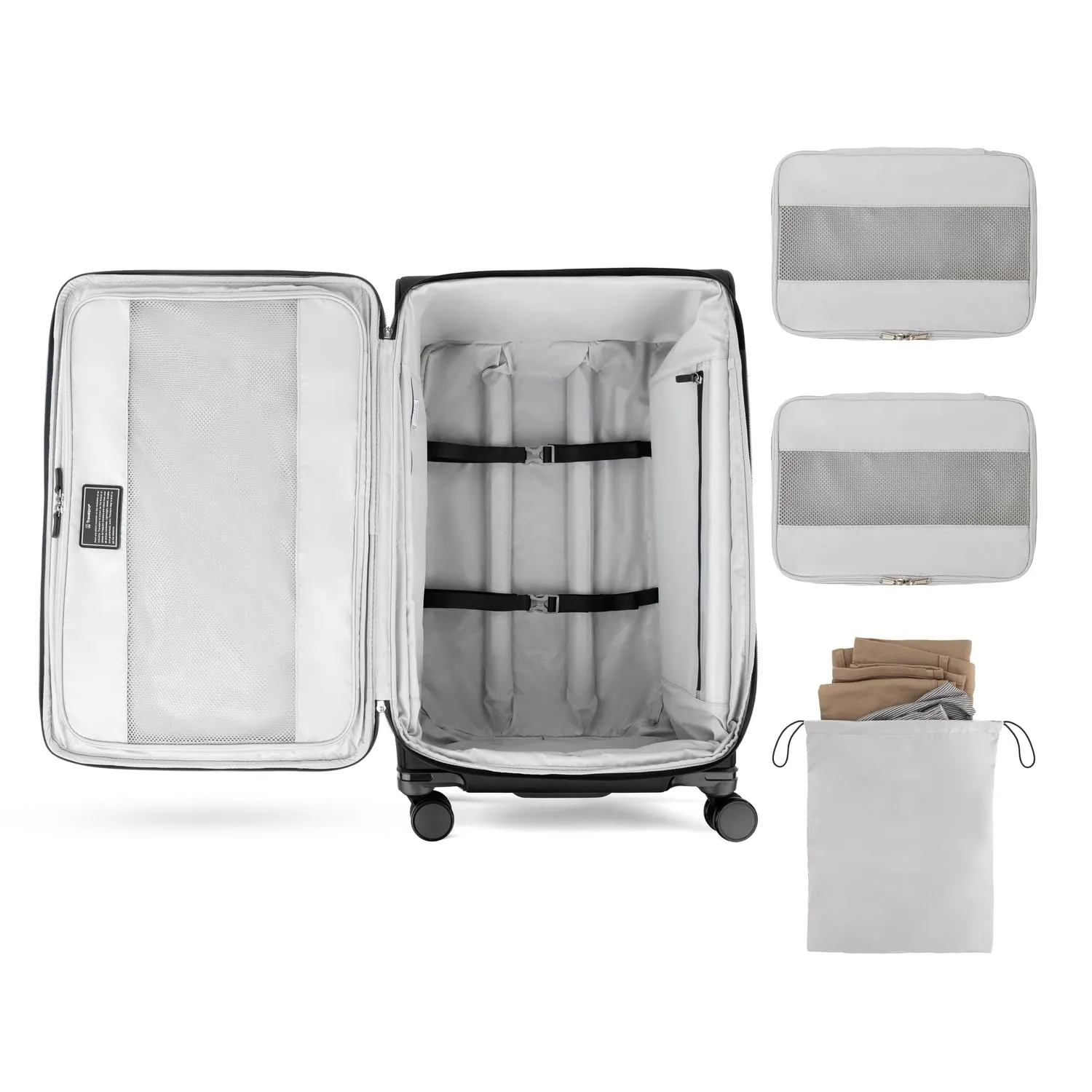 Travelpro Versapack   Lightweight Softside Expandable 29-Inch Large Checked Spinner Suitcase