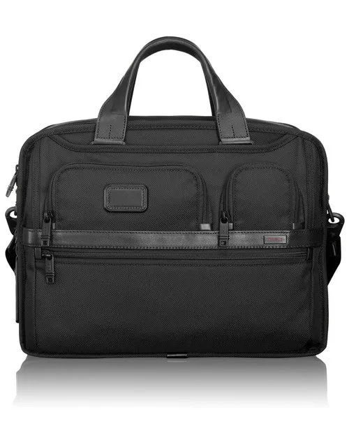TUMI Alpha Ballistic Business Men's Expandable Organizer Computer Brief