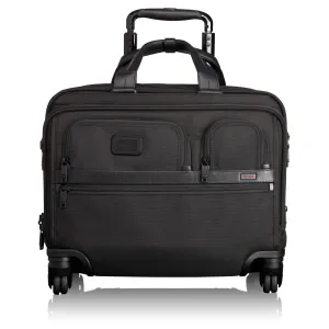 TUMI Alpha Ballistic Travel Men's 4 Wheel Deluxe Brief with Laptop Case