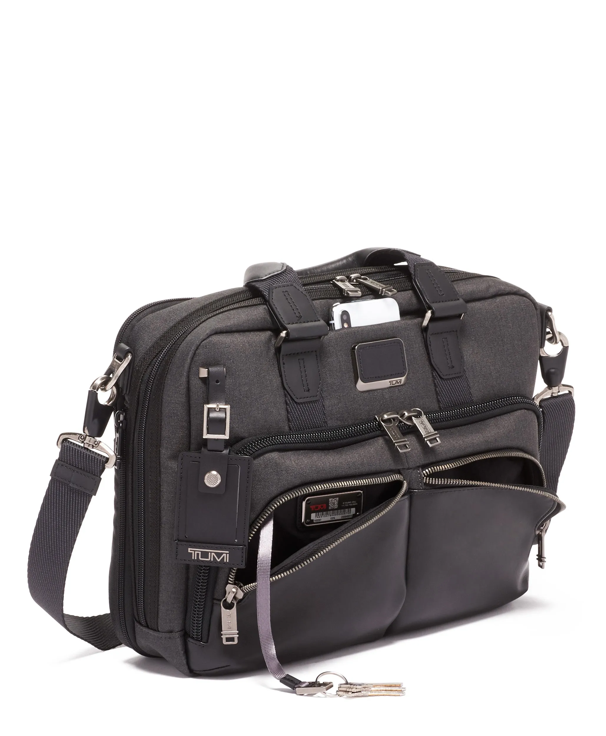 TUMI Alpha Bravo Albany Slim Commuter Briefcase