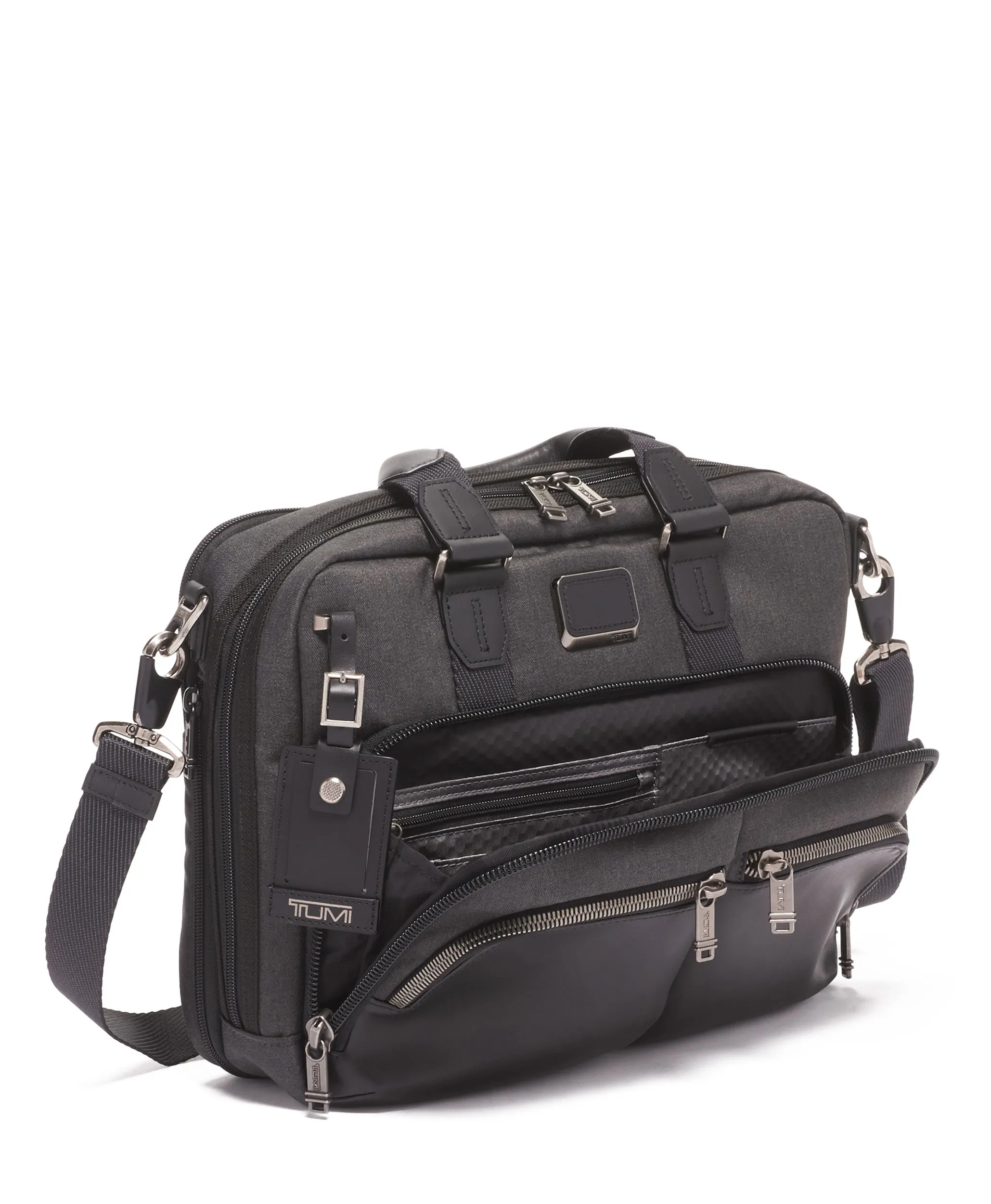 TUMI Alpha Bravo Albany Slim Commuter Briefcase