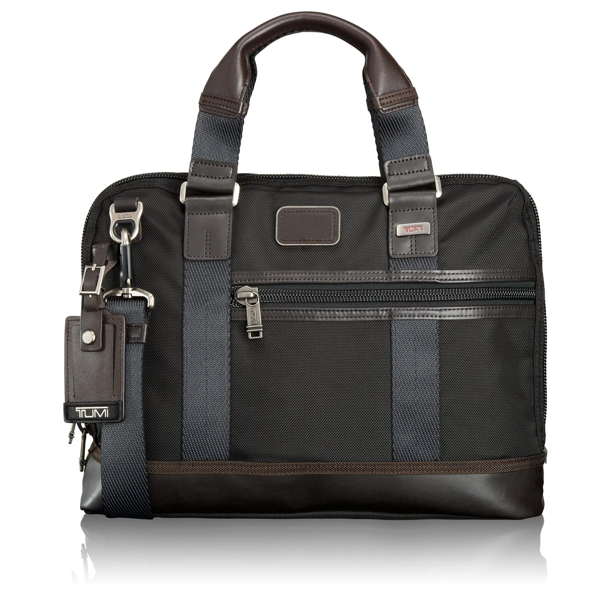 TUMI Alpha Bravo Men's Earle Compact Brief Hickory