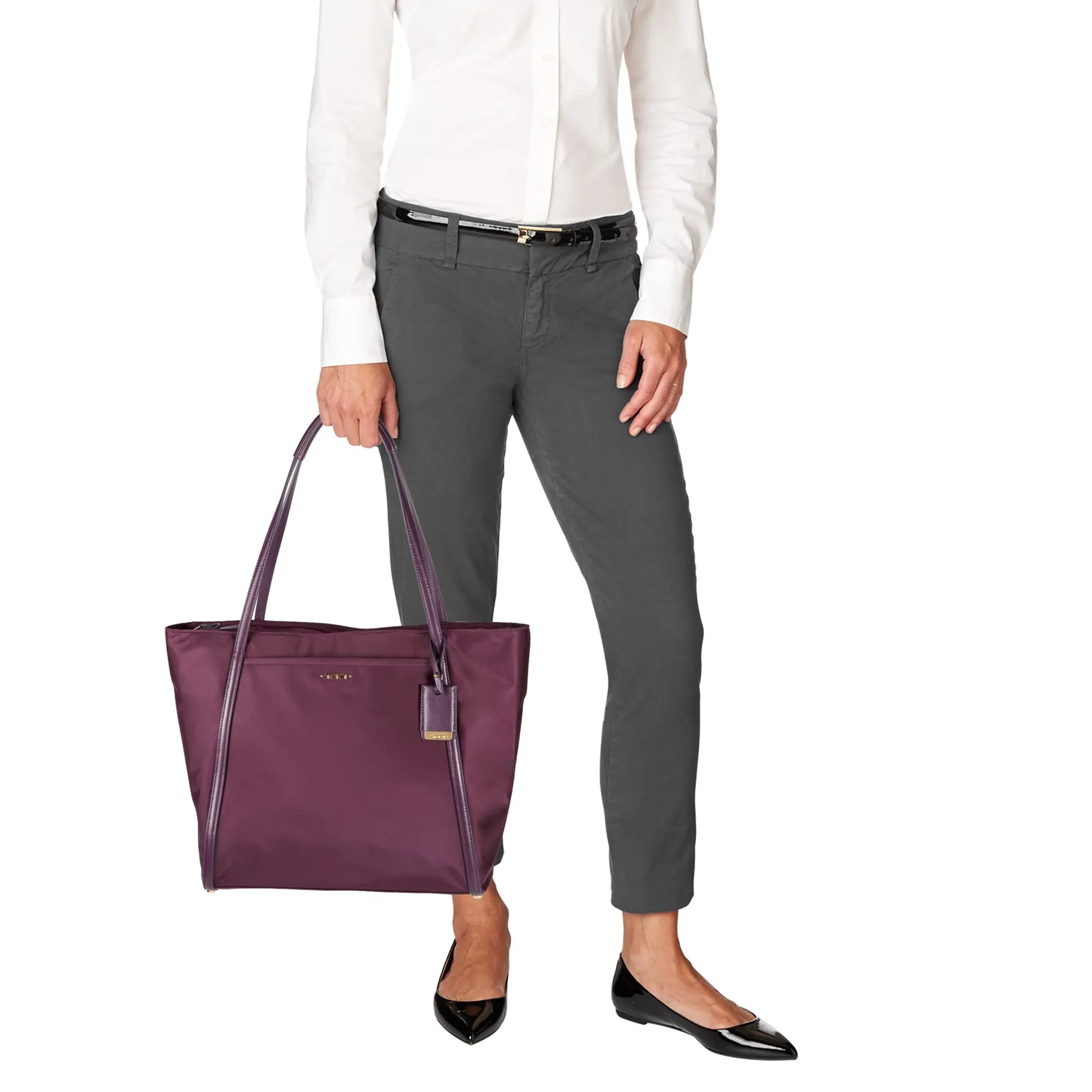 TUMI Voyageur Q Tote Aubergine