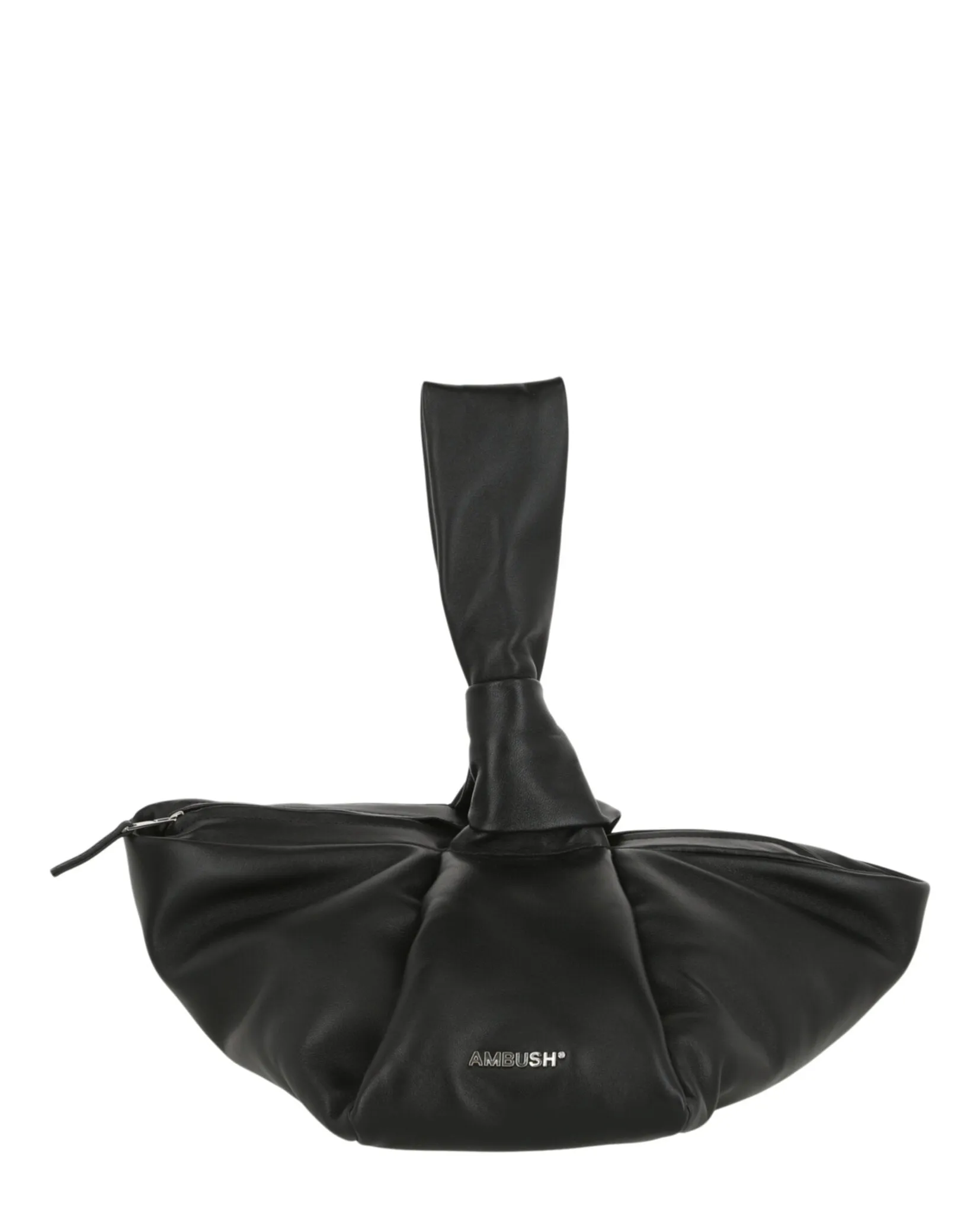 Twist Top Leather Handle Bag