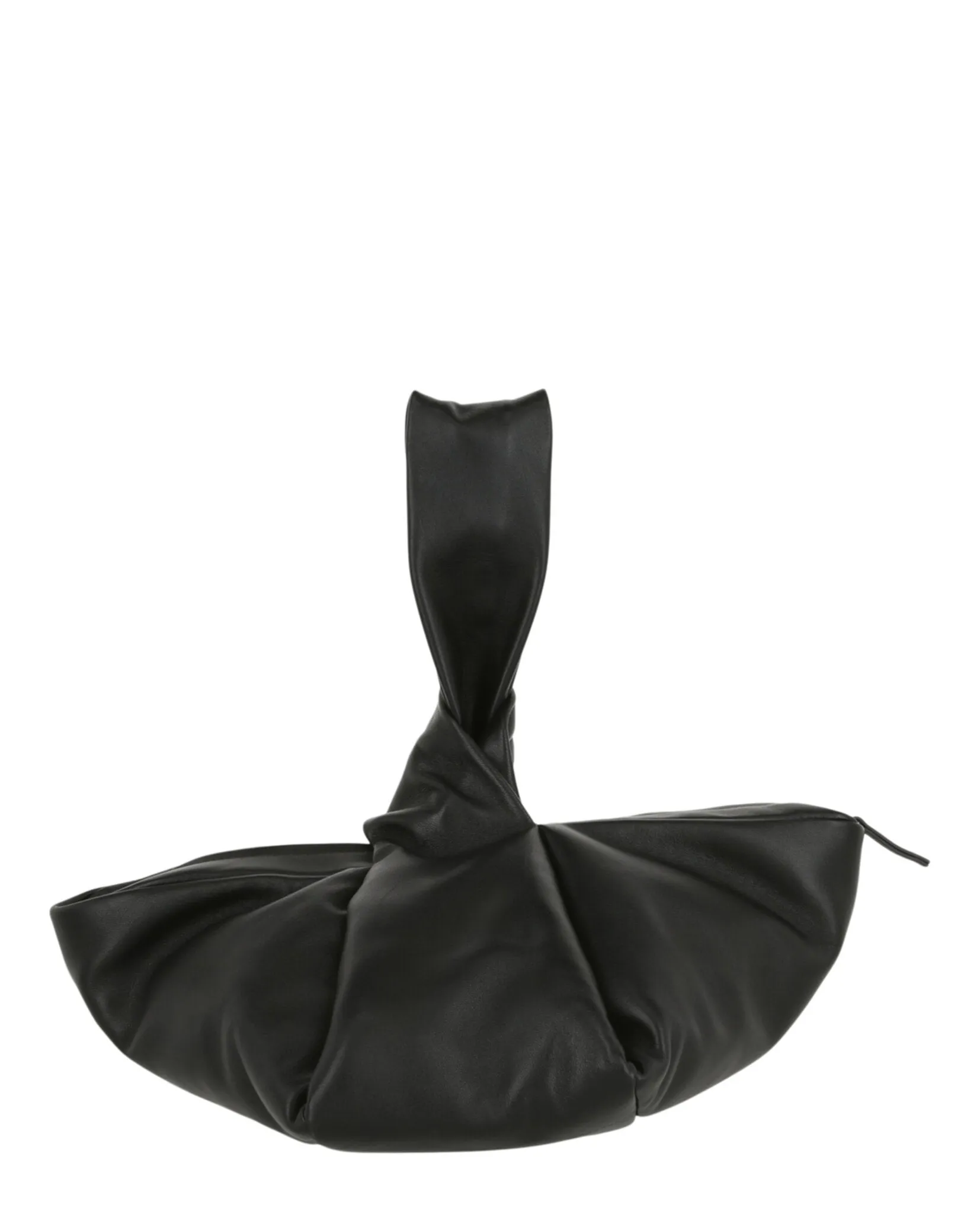 Twist Top Leather Handle Bag