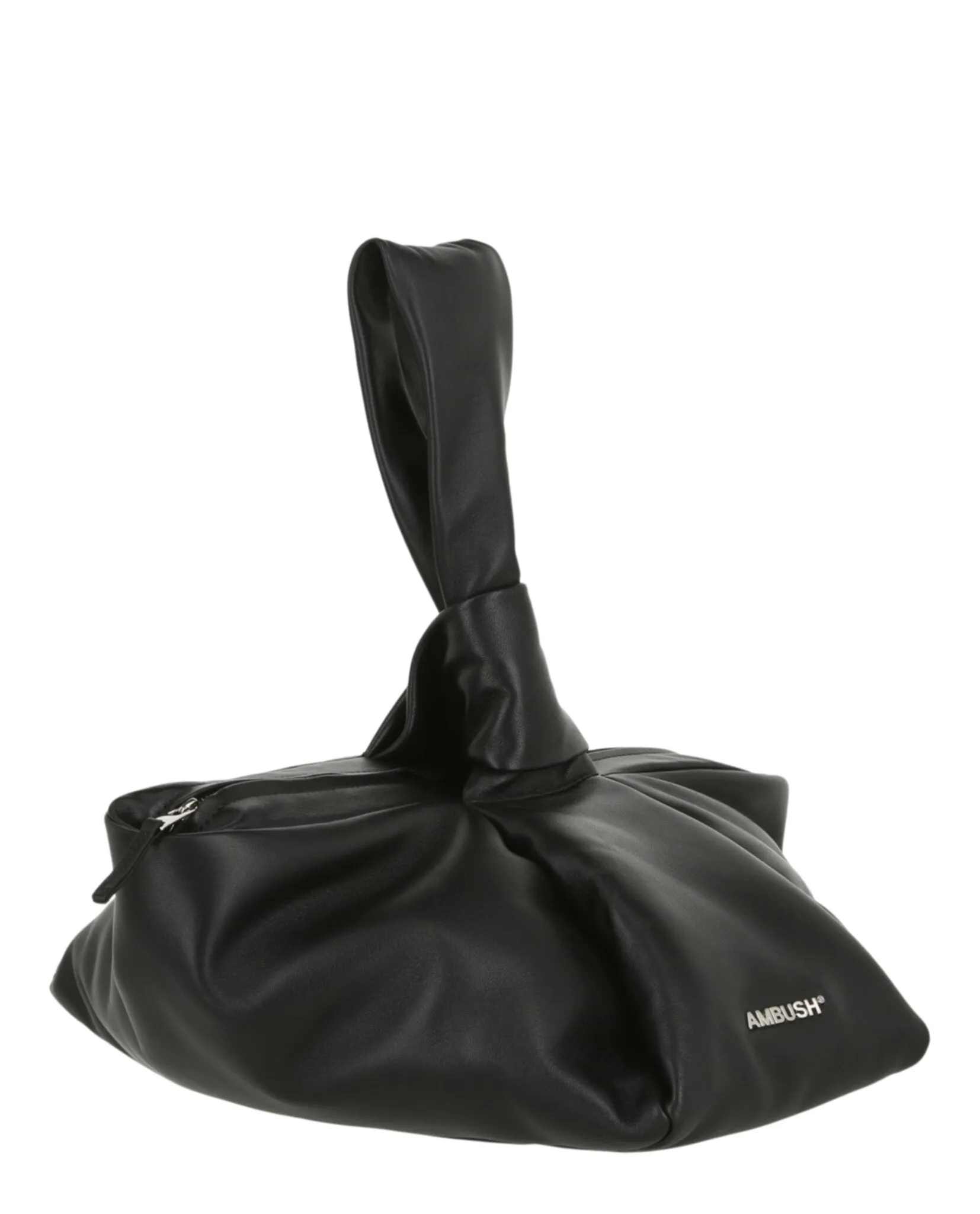 Twist Top Leather Handle Bag