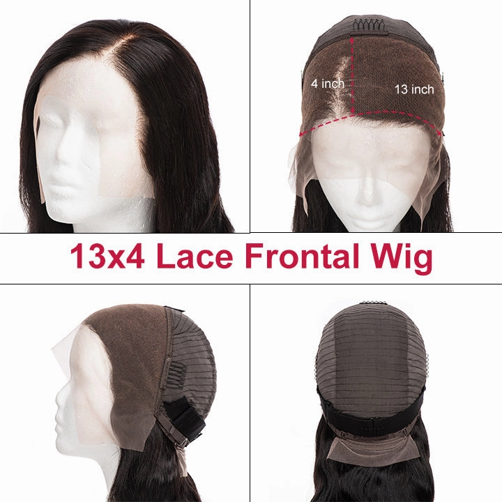 Undetectable Standard Lace Frontal Wig Glueless Body Wave Human Hair Wig