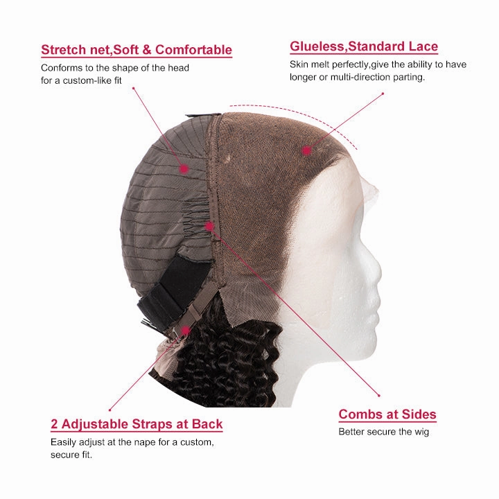 Undetectable Standard Lace Frontal Wig Glueless Body Wave Human Hair Wig