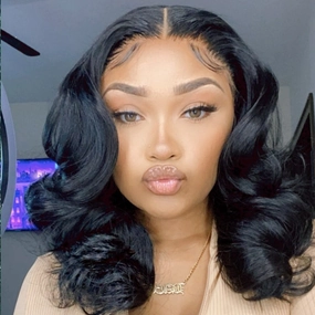Undetectable Standard Lace Frontal Wig Glueless Body Wave Human Hair Wig