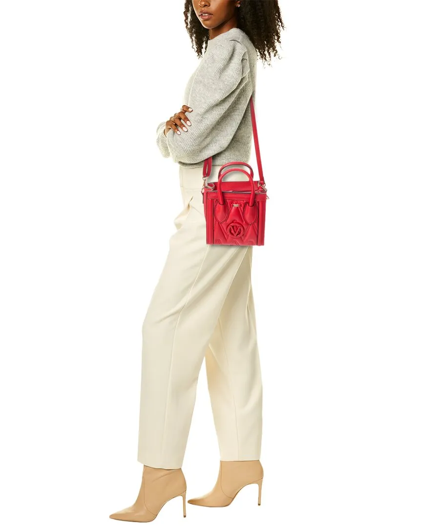 Valentino by Mario Valentino Eva Diamond Leather Tote