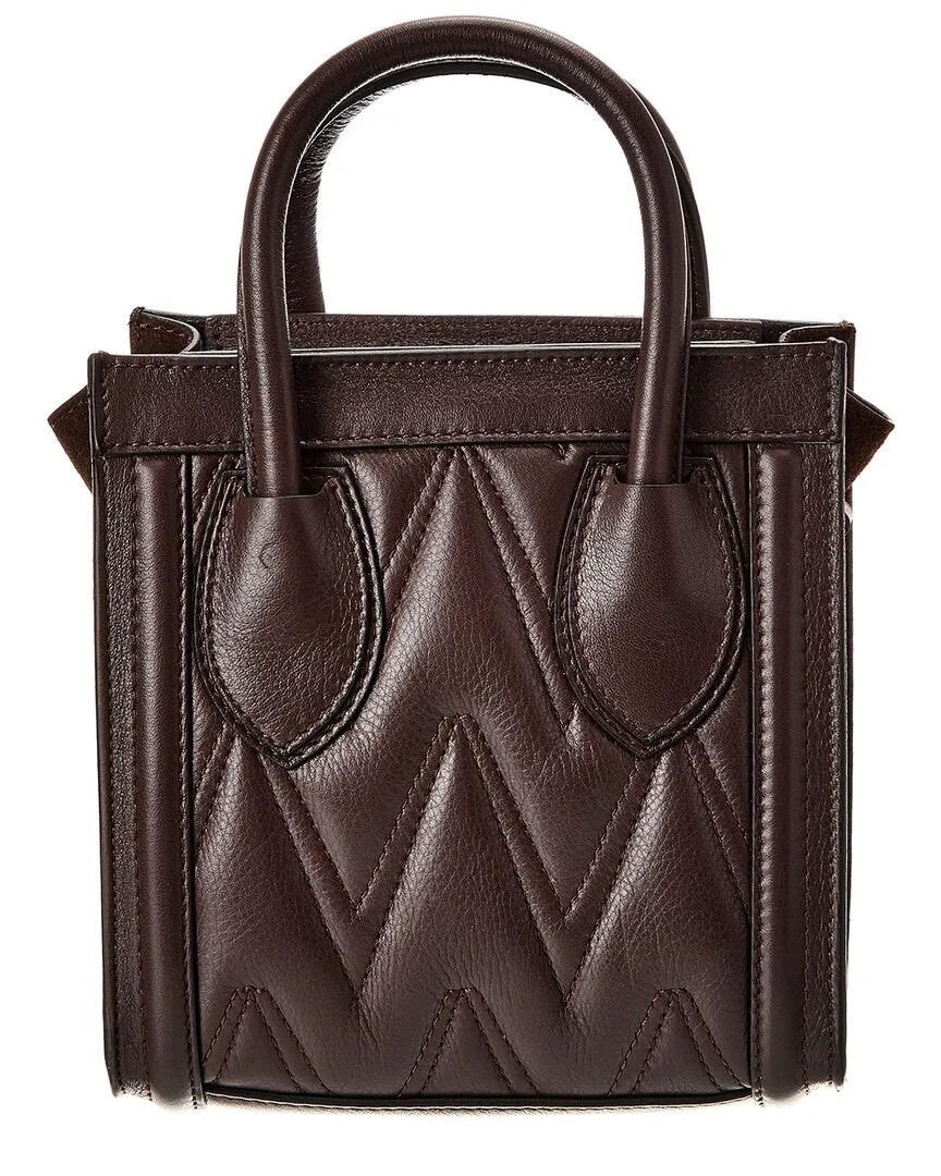 Valentino by Mario Valentino Eva Diamond Leather Tote