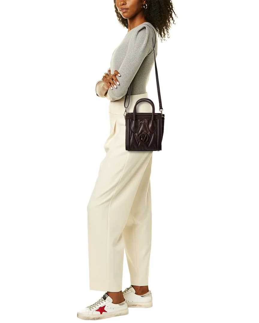 Valentino by Mario Valentino Eva Diamond Leather Tote