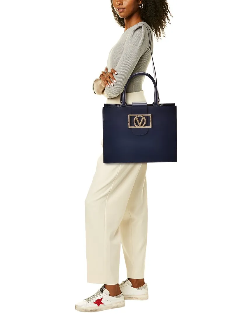 Valentino by Mario Valentino Victoria Super V Leather Tote