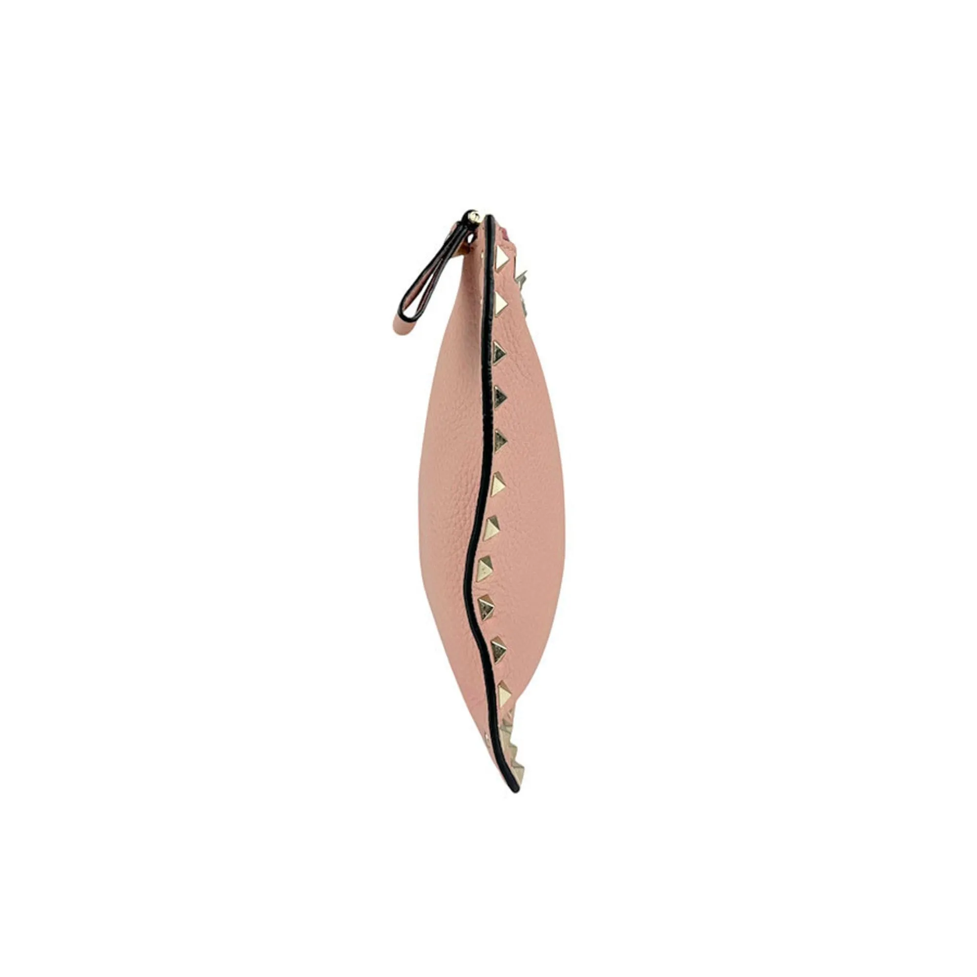 Valentino Garavani Rockstud Leather Clutch Bag (Pre-Owned)