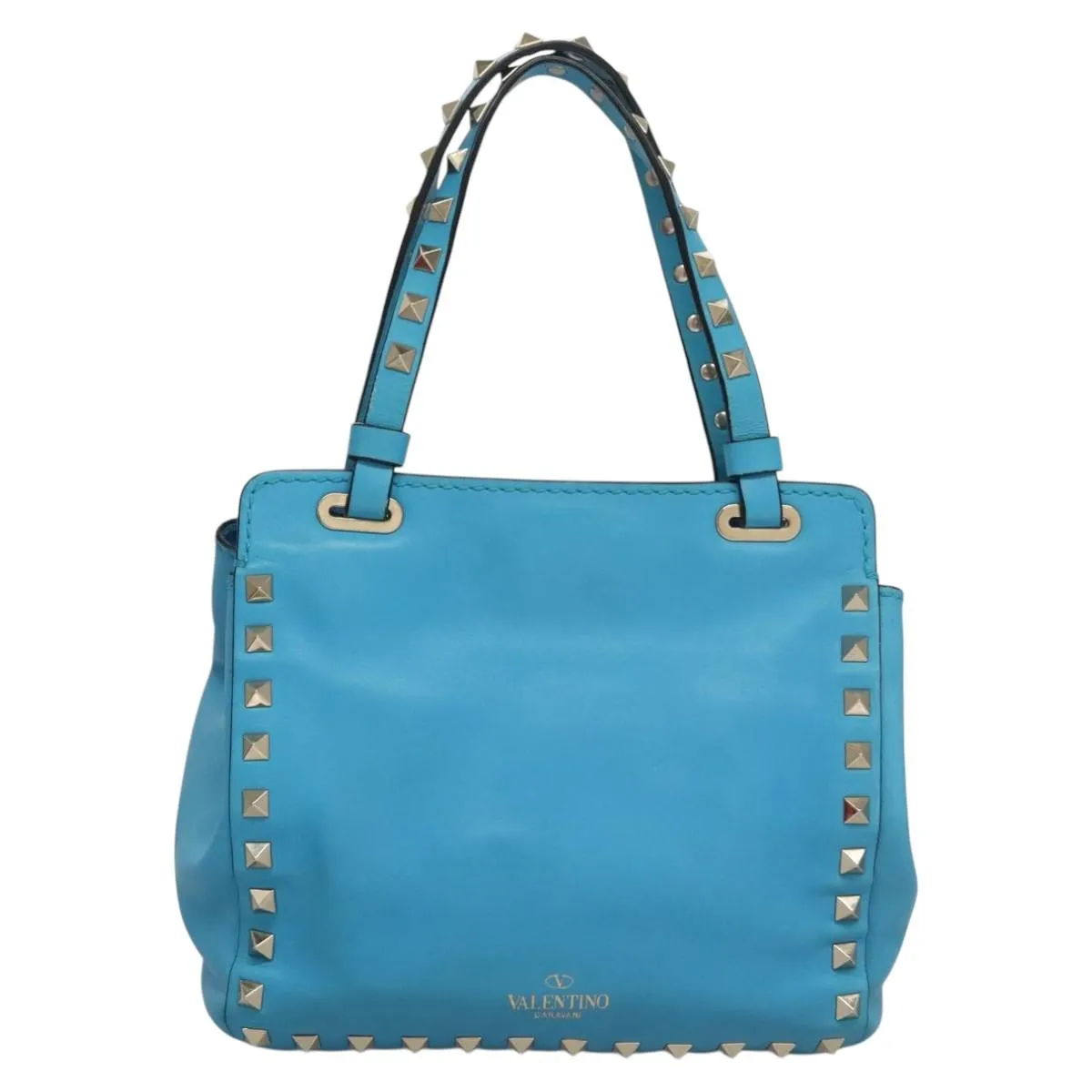 Valentino Garavani Rockstud Leather Tote Bag (Pre-Owned)