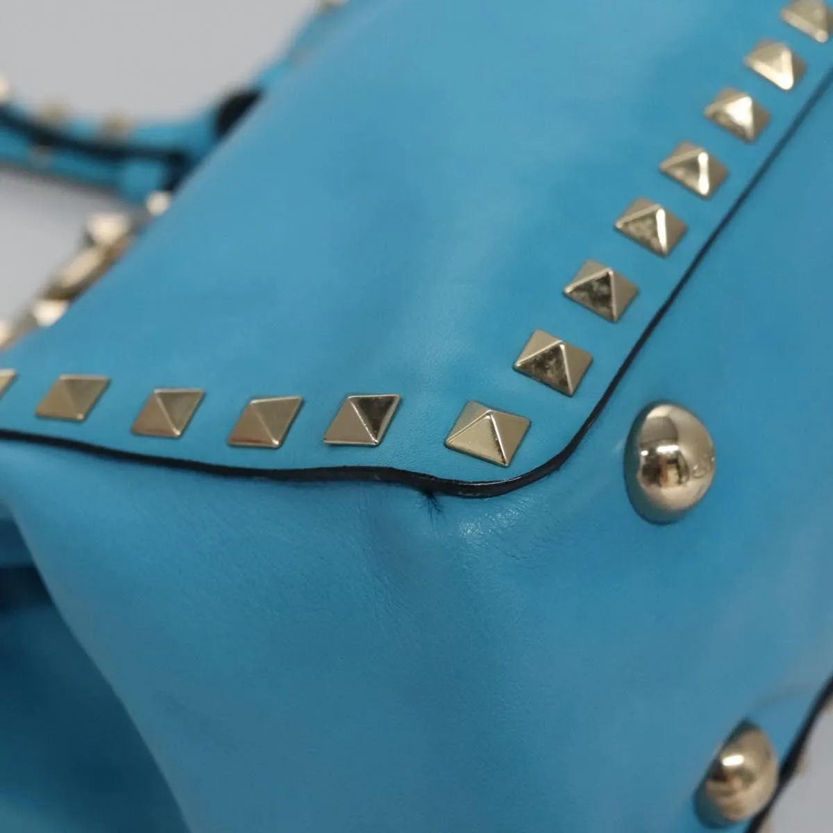Valentino Garavani Rockstud Leather Tote Bag (Pre-Owned)