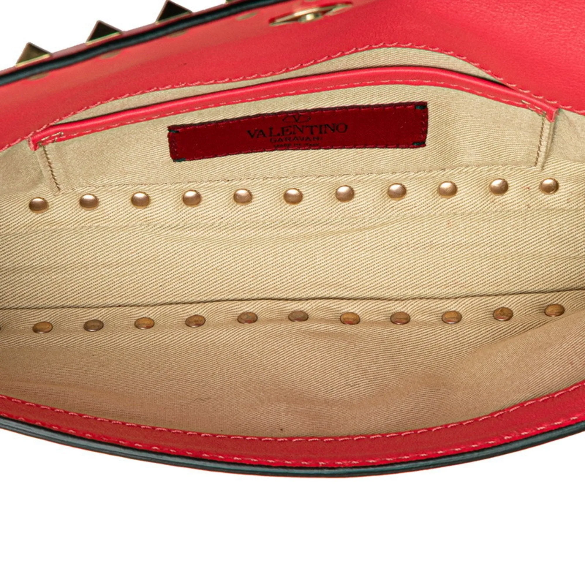 Valentino Leather Clutch Bag (Pre-Owned)