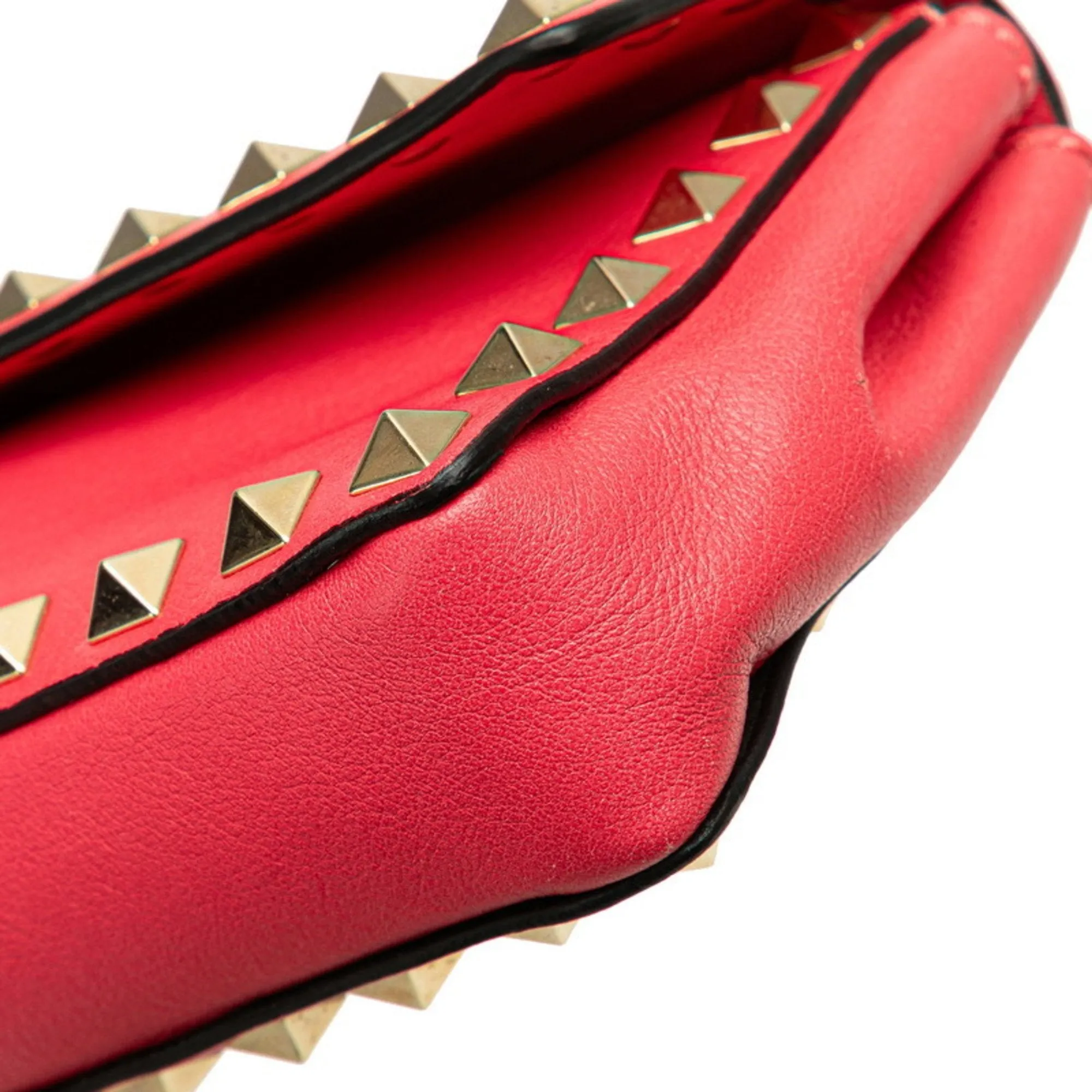 Valentino Leather Clutch Bag (Pre-Owned)