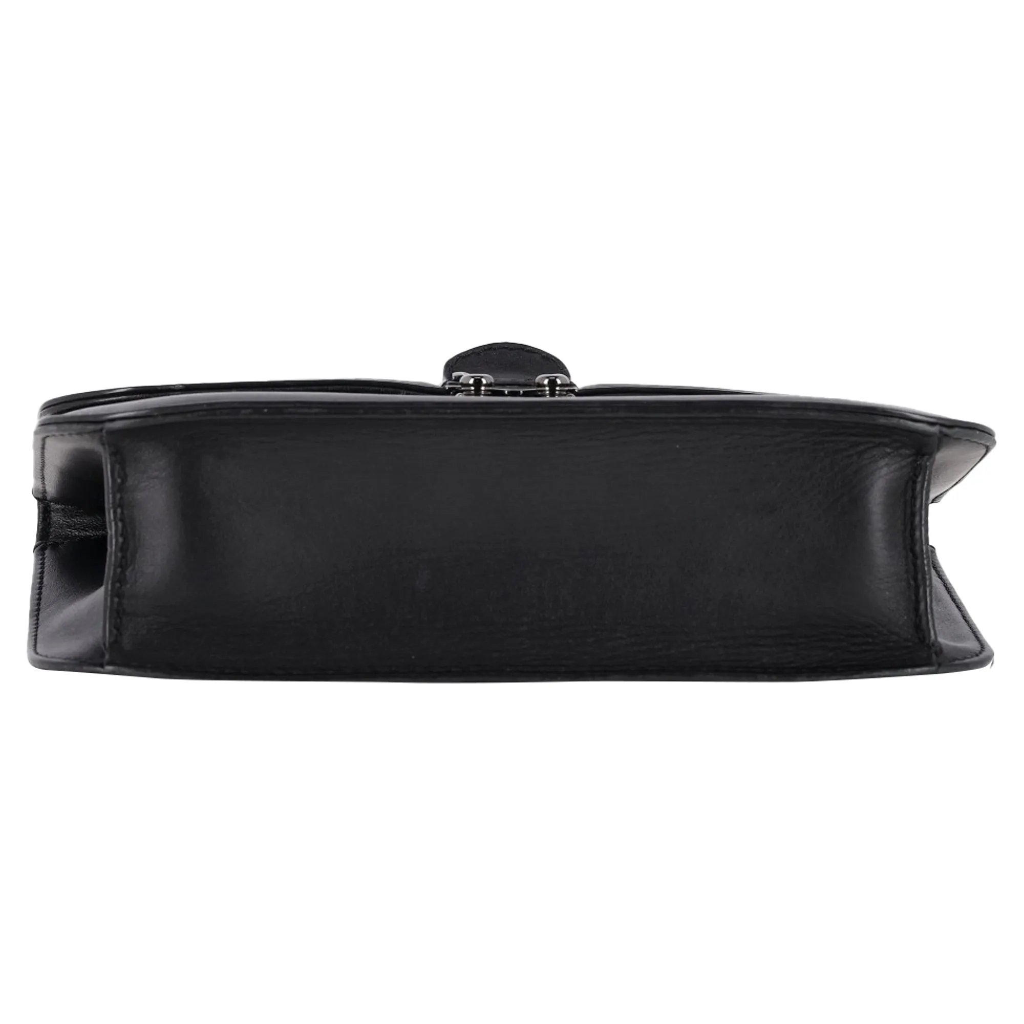 Valentino Medium Rockstud Glam Lock Shoulder Bag in Black Leather