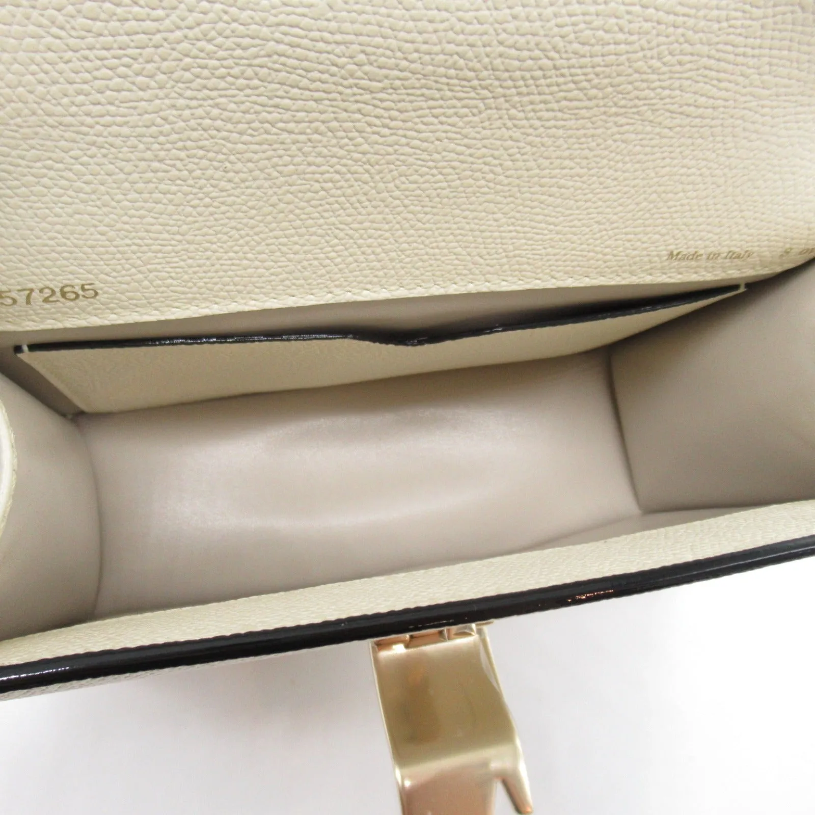 Valextra Leather Shoulder Bag White