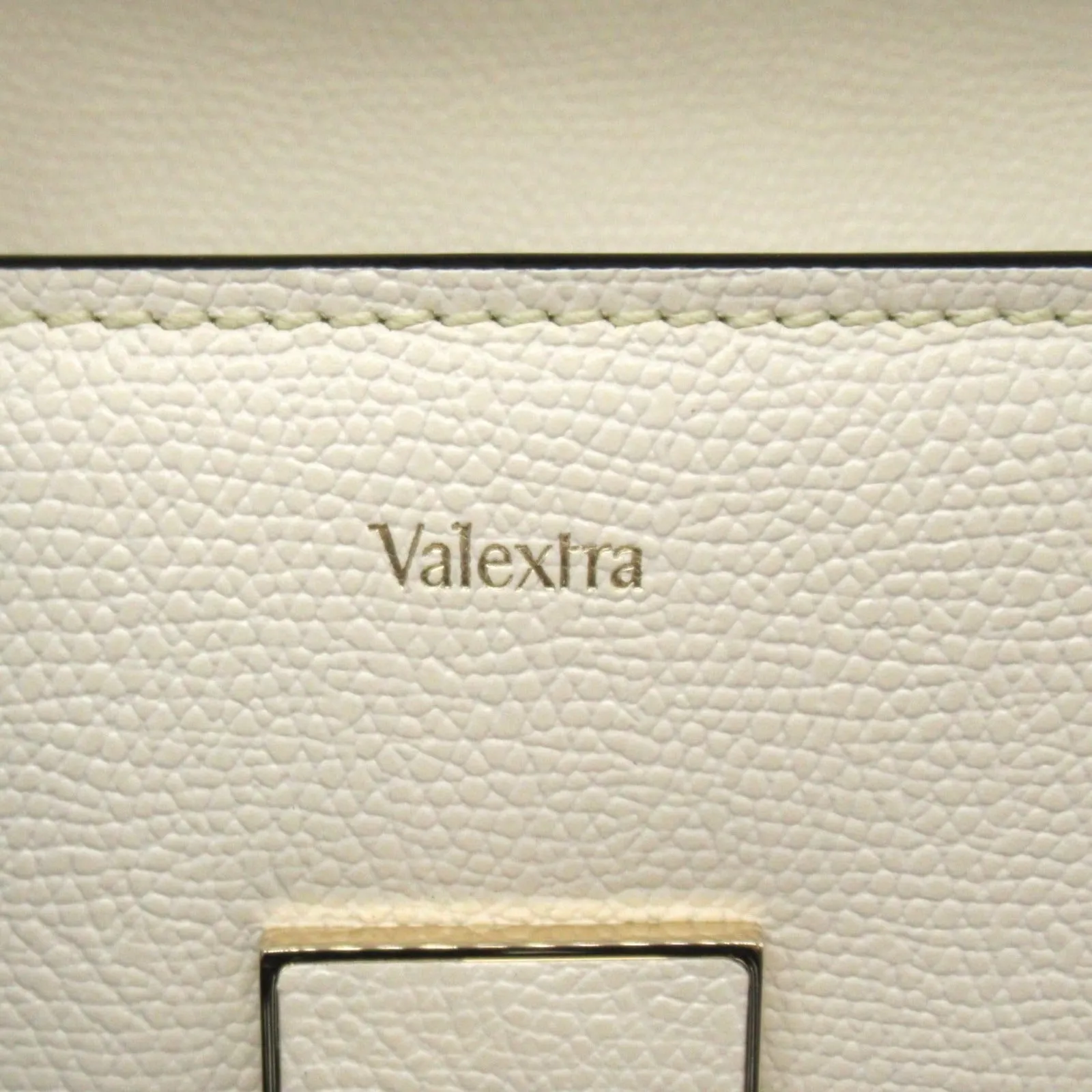 Valextra Leather Shoulder Bag White