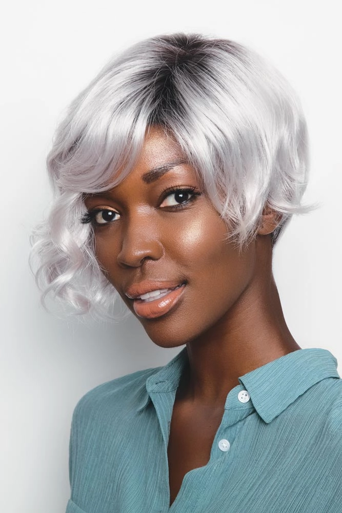 Vee <br>Synthetic Lace Front with Lace Part Wig