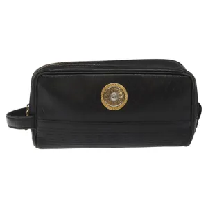 Versace Gianni Leather Clutch Bag (Pre-Owned)