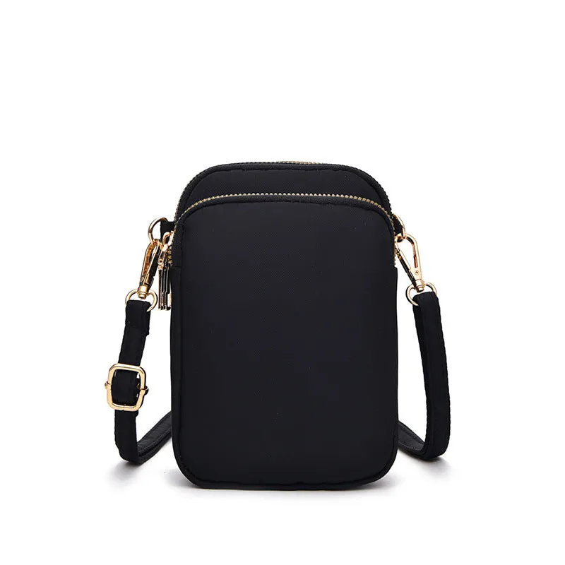 Vertical Oxford Cloth Mini Mobile Phone Crossbody