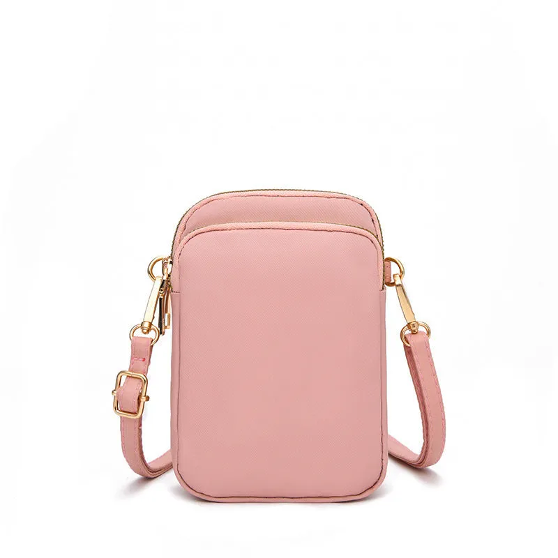 Vertical Oxford Cloth Mini Mobile Phone Crossbody