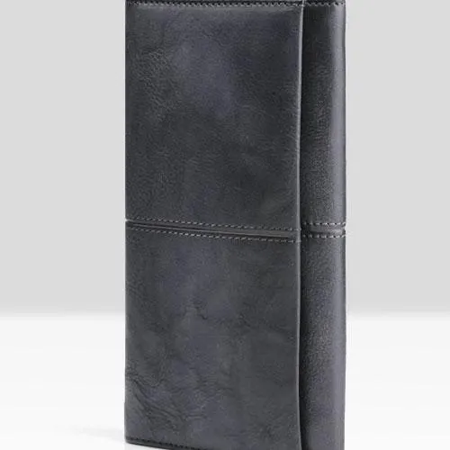Vintage Cool Leather Mens Long Wallet Bifold Long Wallet for Men