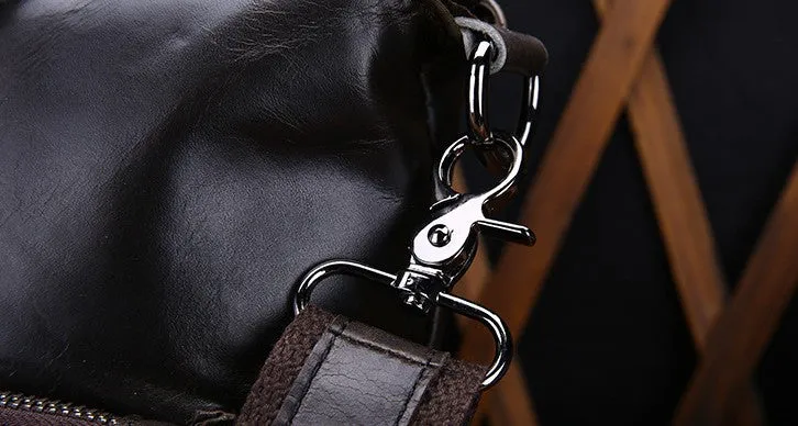 Vintage Leather Mens Briefcase Business Bag Work Bag For Men