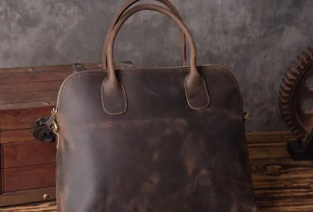 Vintage leather mens Briefcase vintage laptops Briefcase Business Briefcases