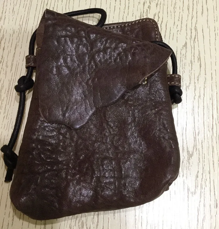 Vintage LEATHER WOMEN Mini Cell Phone Crossbody Purse Small SHOULDER BAG Purses FOR WOMEN