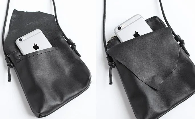 Vintage LEATHER WOMEN Mini Cell Phone Crossbody Purse Small SHOULDER BAG Purses FOR WOMEN