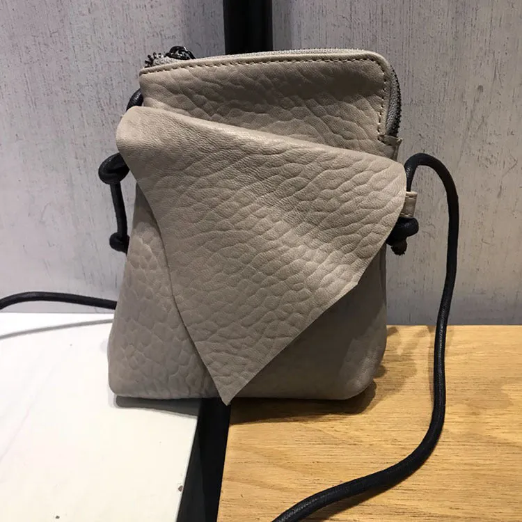 Vintage LEATHER WOMEN Mini Cell Phone Crossbody Purse Small SHOULDER BAG Purses FOR WOMEN