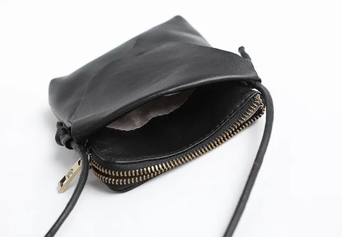 Vintage LEATHER WOMEN Mini Cell Phone Crossbody Purse Small SHOULDER BAG Purses FOR WOMEN