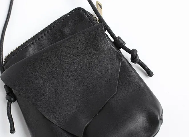 Vintage LEATHER WOMEN Mini Cell Phone Crossbody Purse Small SHOULDER BAG Purses FOR WOMEN