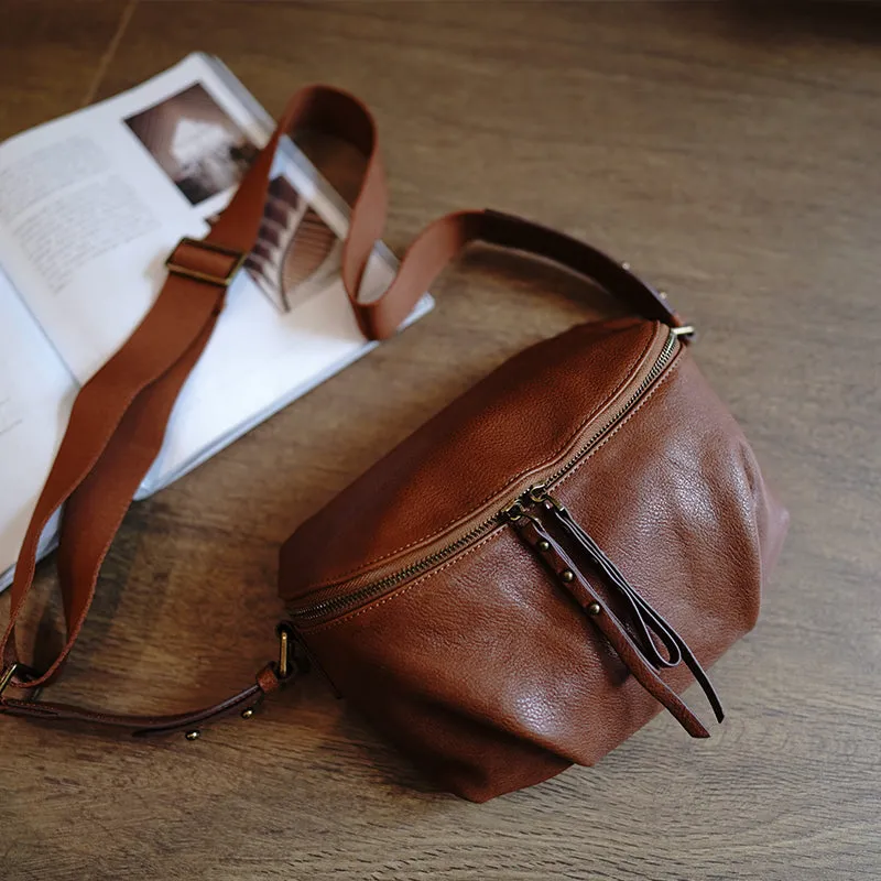 Vintage Womens Black Leather Saddle Shoulder Bag Crossbody Bag for Women