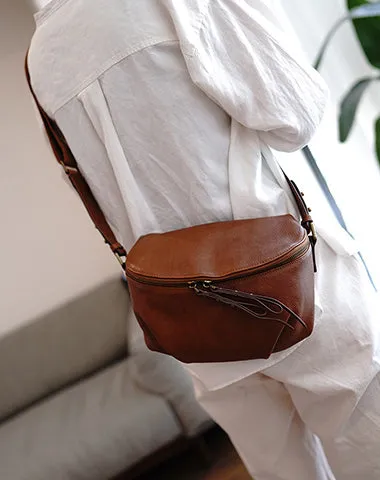 Vintage Womens Black Leather Saddle Shoulder Bag Crossbody Bag for Women