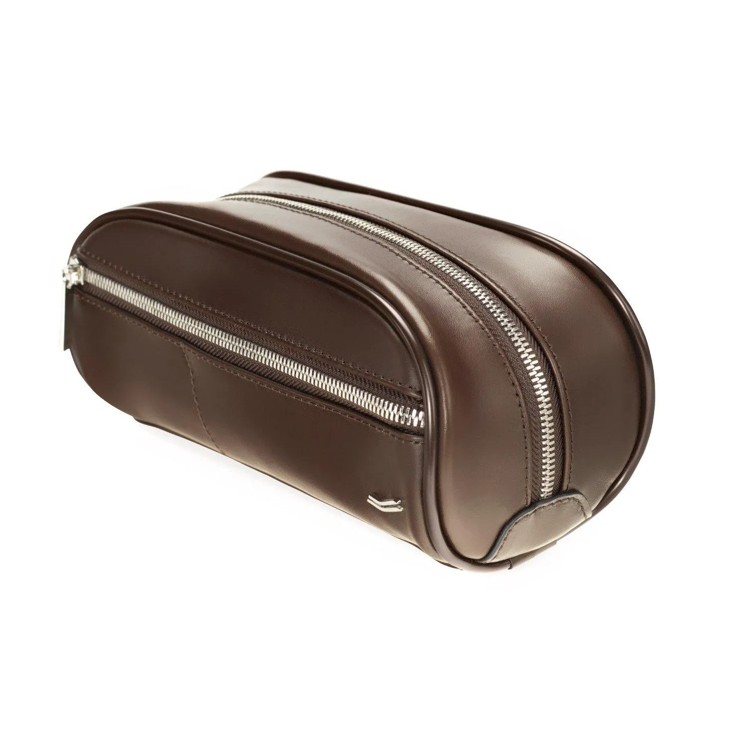 Vocier 2-Piece Travel Set Leather Briefcase & Dopp Kit