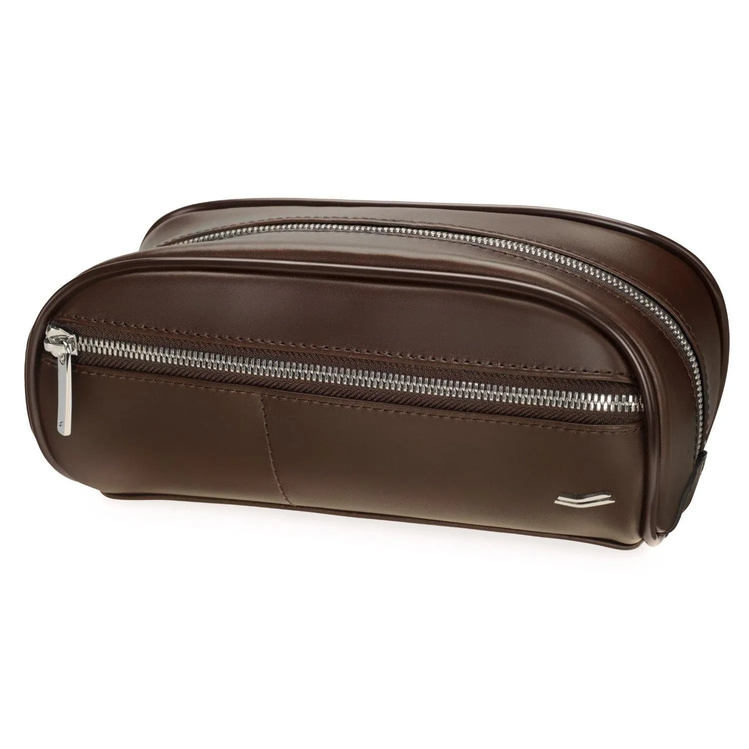 Vocier 4-Piece Travel Set Zero Crease System, Leather Travel Bag, Leather Briefcase & Dopp Kit