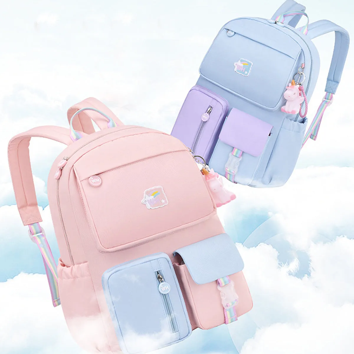 Waterproof And Burden-Relieving Ridge Protection Cute Children's Backpack